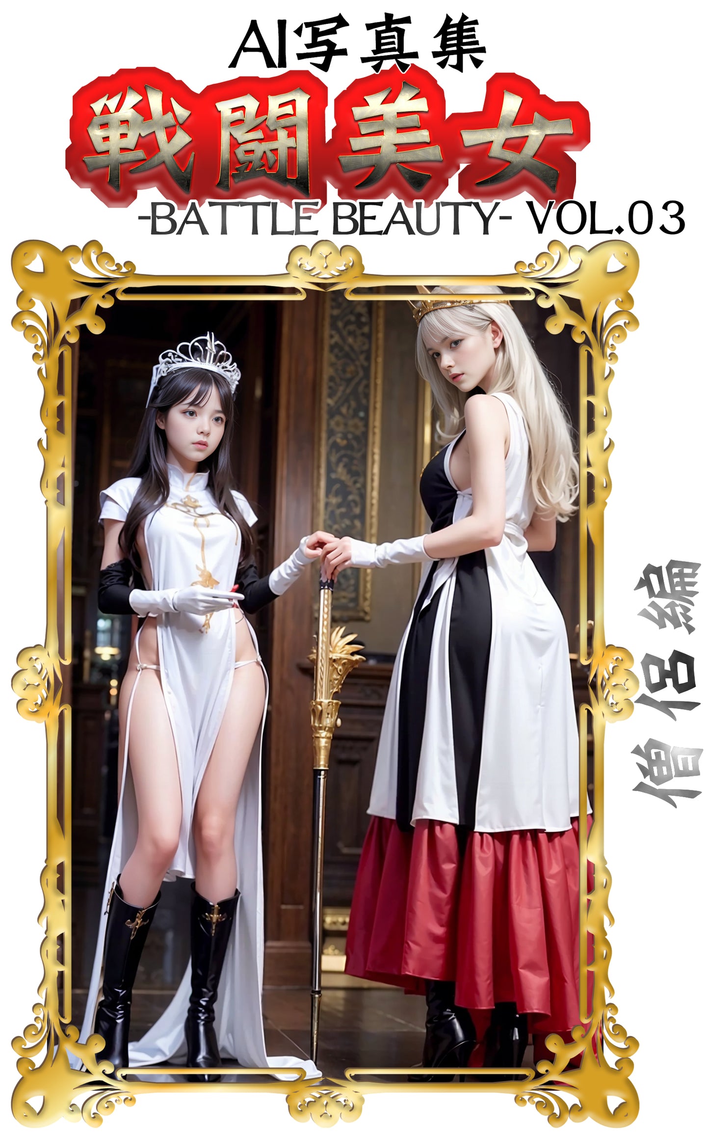 【画像データ】AI写真集「戦闘美女 -僧侶編-」